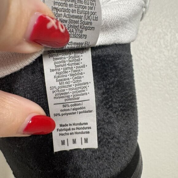 Womens White Gildan Heavy Blend Crew Neck Sweatshirt Size‎ M - Picture 5 of 5